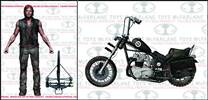 WALKING DEAD TV DIXON W/CHOPPER AF BOX SET